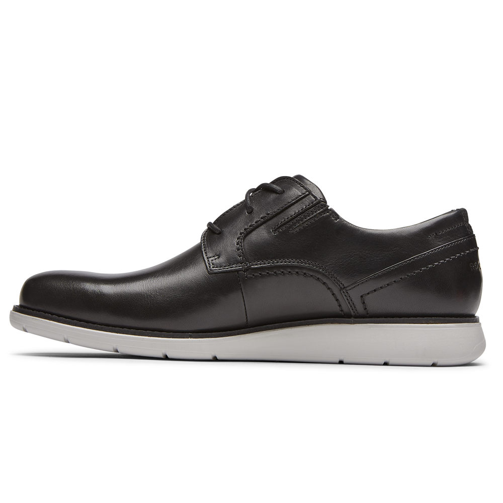 Sapatos Sociais Rockport Homem Pretas - Total Motion Sport Plain Toe - 57384YGAJ